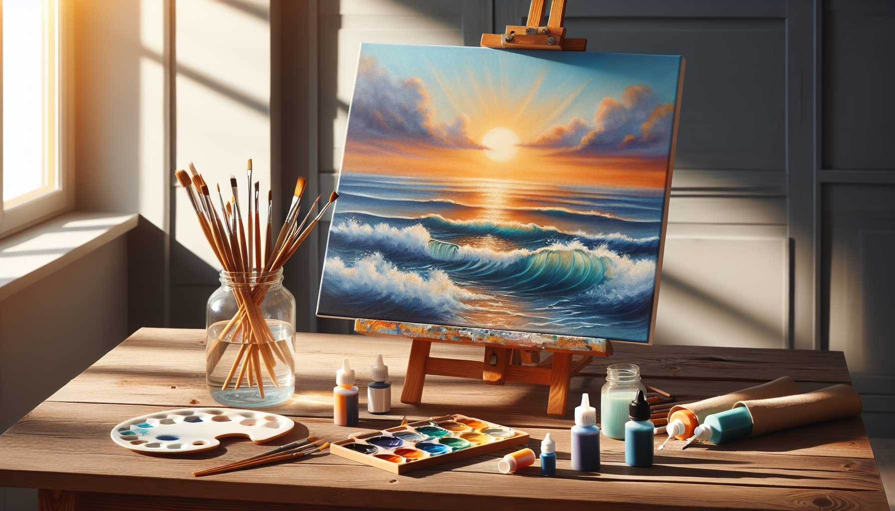 10 Easy Ocean Scene Painting Projects for First-Timers