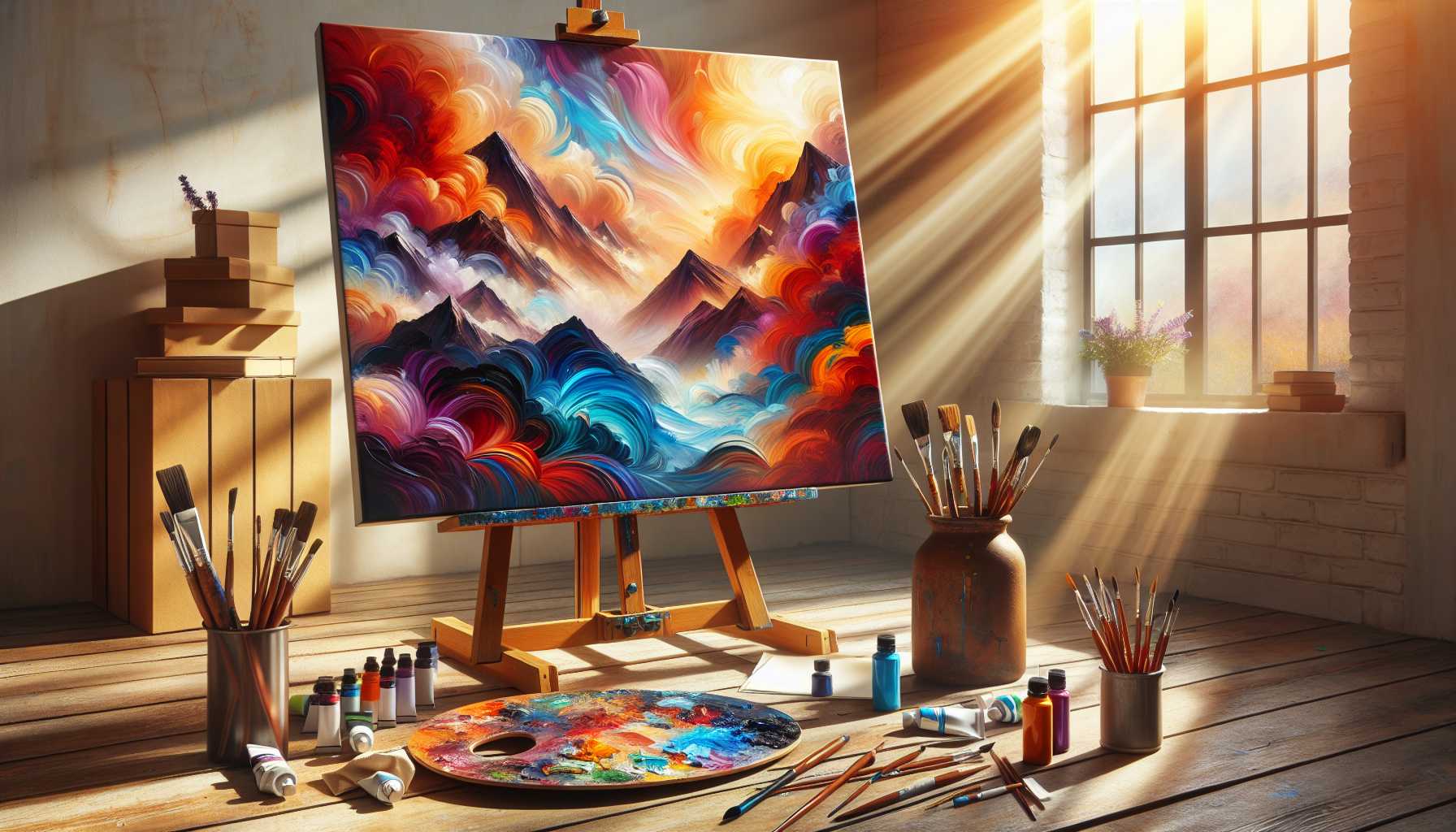 Vibrant Abstract Landscapes: Contemporary Painting Guide