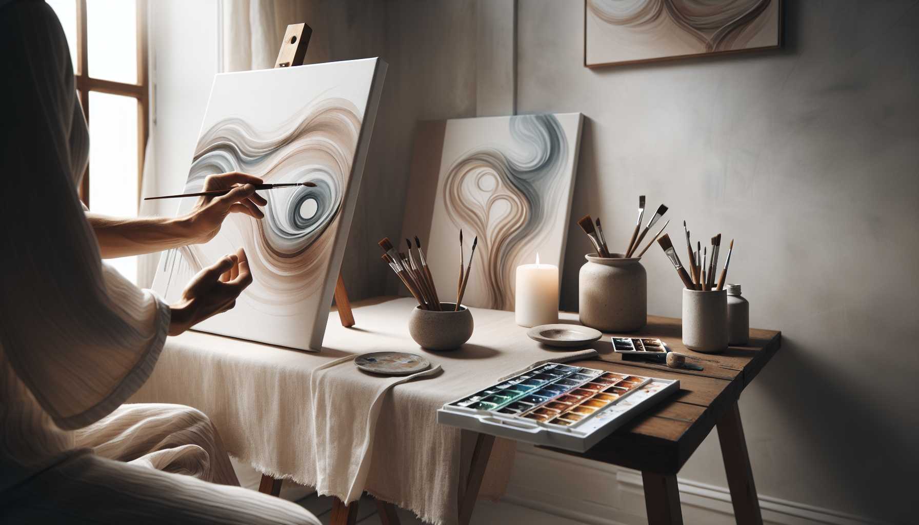 Zen Abstract Art: Mindful Painting Practices Guide