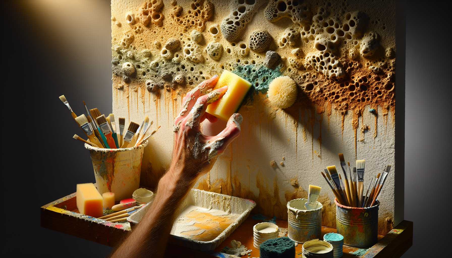 Learn Sponge Painting: 8 Easy Texture Effects for Beginners