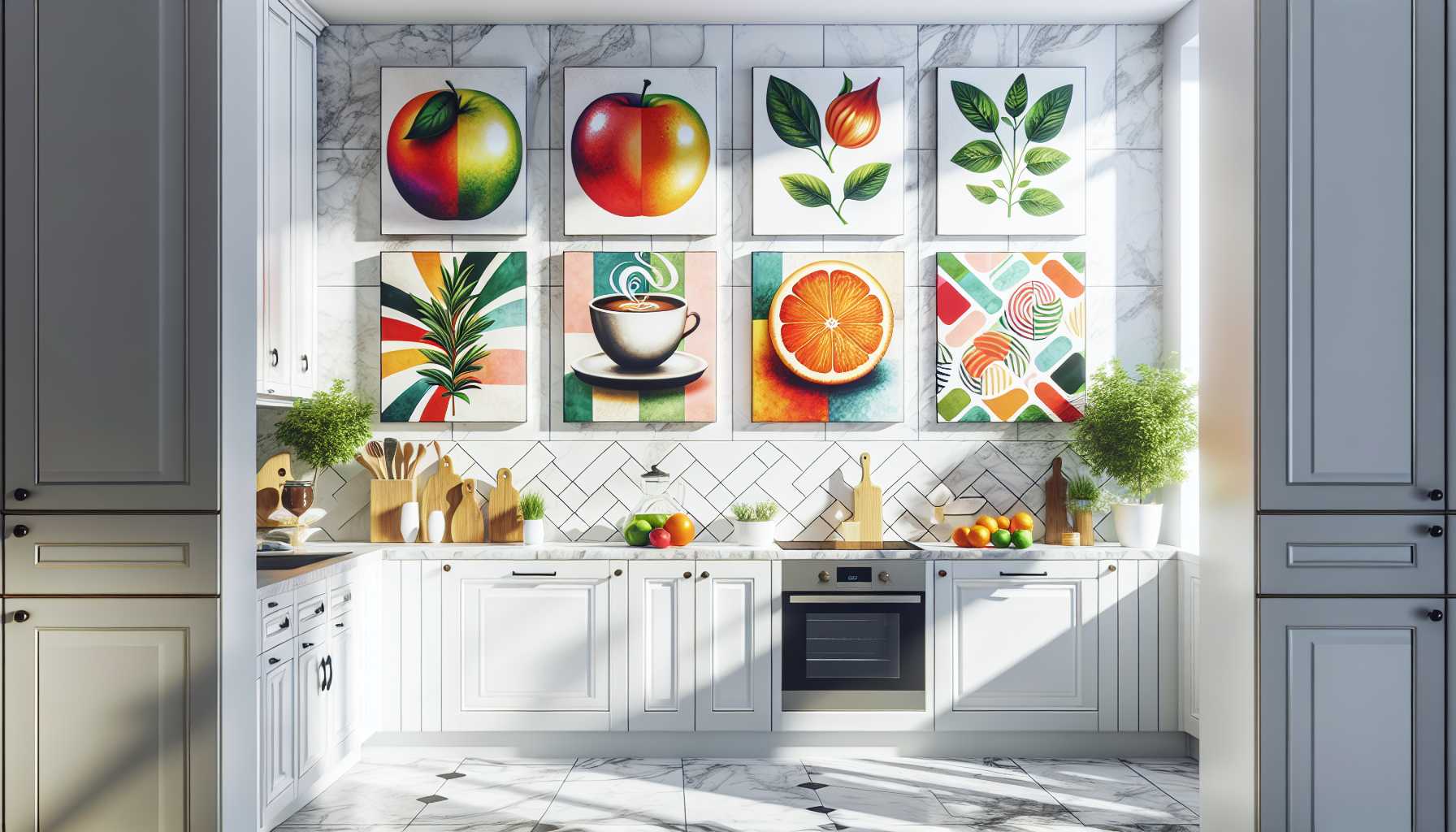 Simple Acrylic Painting Ideas for Kitchen Wall Decor