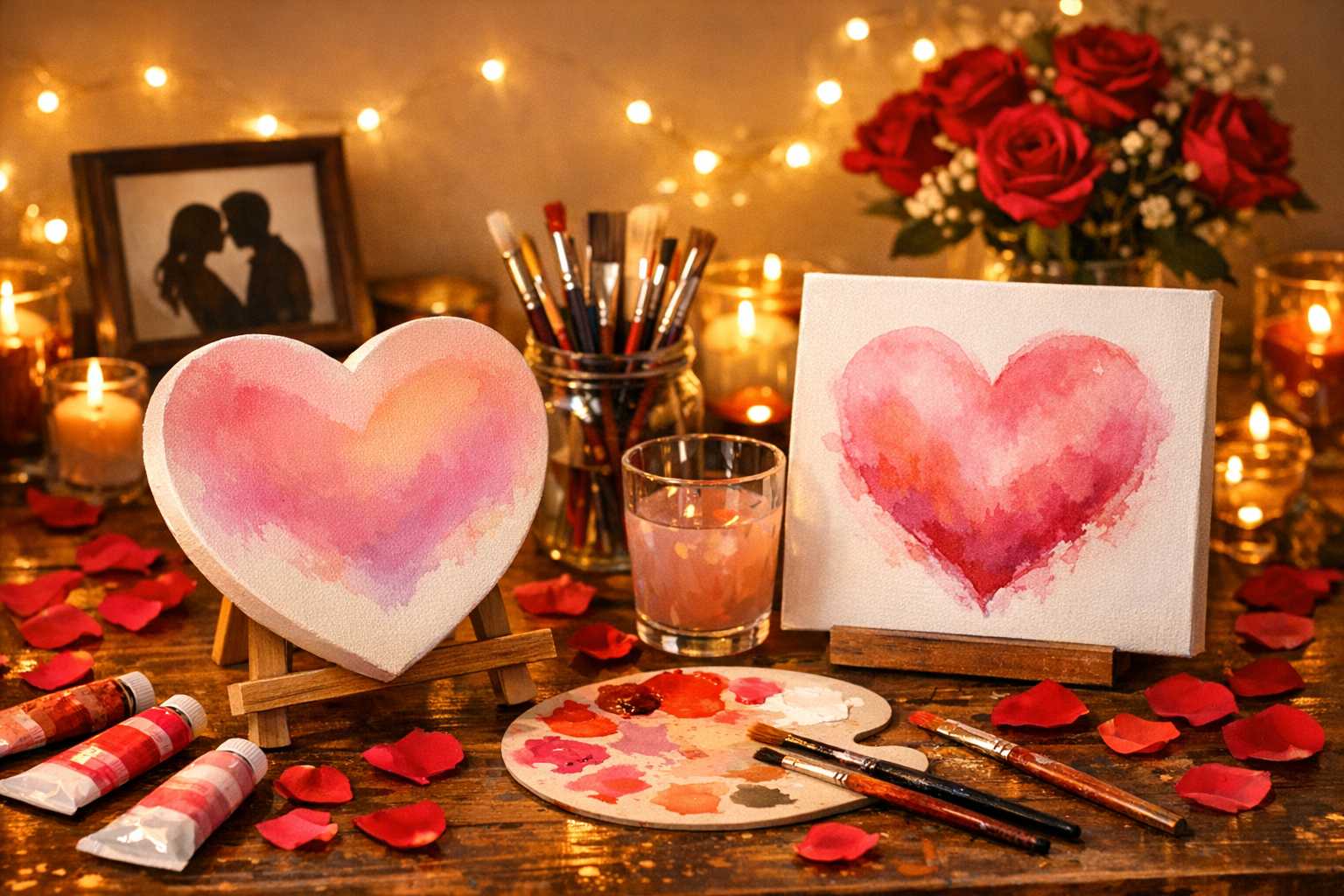 Simple Valentine's Day Painting Ideas for Beginners
