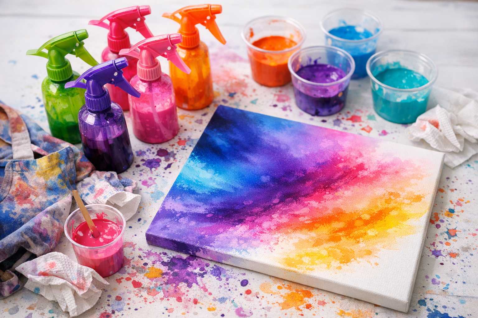 Simple Spray Bottle Art: Fun Paint Techniques for Beginners